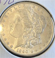 1890 S Morgan silver dollar