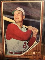 1962 Cincinnati Reds Wiley post Topps baseball
