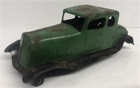 Early metal toy truck missing wheels