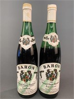 2 Baron Auslese White Wine, 1983.
