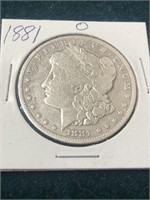 1881 O Morgan silver