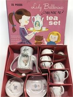 Lady ballerina music or tea set in original box