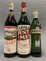 3 Bottles of Vermouth.