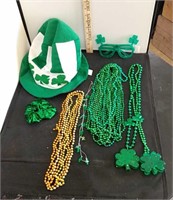 Saint Patrick's Day Hat & Beads