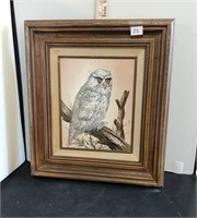 Owl Oil Painting