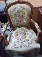 Vintage Needle Point Chair