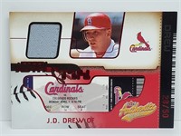 28/50 2002 Fleer Authentic Baseball JD Drew Relic