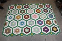 MULTI COLOR HAND STITCHED QUILT