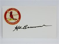 Glen Brummer Autographed 3X5 Note Card