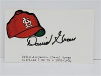 David Alejandro (Dave) Green Autographed 3X5