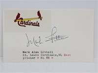 Mark Alan Littell Autographed 3X5 Note Card