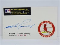 Michael James Ramsey Autographed 3X5 Note Card