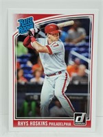2018 Donruss Rated Rookie Rhys Hoskins RC #38