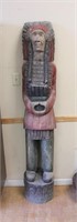 Wooden cigar indian