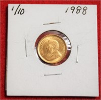 1988 Krugerrand coin