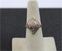 10k gold diamond ring