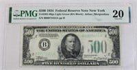 1934 Federal Reserve New York $500 bill