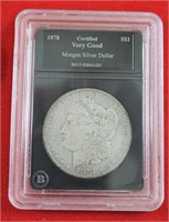 1878S  Morgan silver dollar