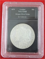 1879  Morgan silver dollar