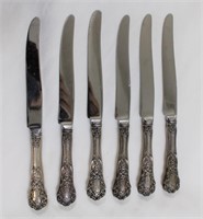 Lot of 6 sterling silver Buttercup knives