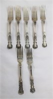 7 Sterling silver Buttercup dinner forks