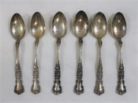6 sterling silver Buttercup spoons
