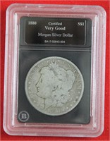 1880  Morgan silver dollar