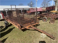 6’x14’ hyd. lift hog trailer