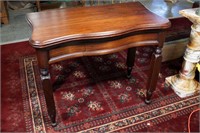 ANTIQUE SWIVEL GAME TABLE