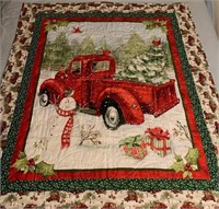 Sale Christmas Red Truck Wall/Throw