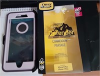 Apple iPhone light and dark purple Otter Box cover
