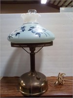 Lamp converted from oil to electric