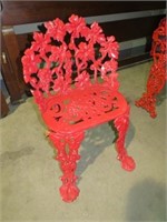 WROUGHT IRON CHILDS PATIO CHAIR