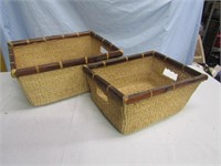 Baskets Larger is 8" T x 18" W
