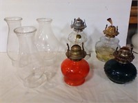 Oil Lamps & Chimneys