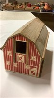 Vintage wooden toy barn