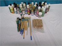Craft Paint & Pint Brushes