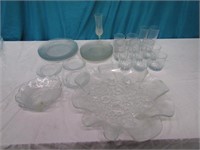 Mixed Lot of Clear Dishes