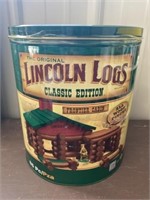 Lincoln Logs In Sealed Tin, 86 Pc.