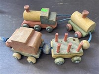 Wooden Train Pull Toy