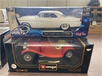 2 Die Cast Model Cars 1:18 Scale, In Box - 1956