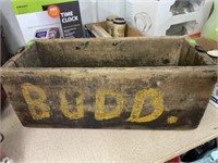 Budd Wood Tool Box 18x7.5x8 Inches