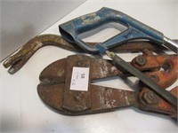 Tools - Bolt Cutters / Pry Bar / Saw