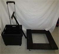 2 Small Rolling Carts Larger is 36" T