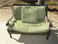 Aluminum Patio Chair. Cushions Rough 53" W