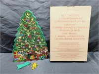 Lighted Vintage Countdown To Christmas In Box
