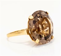 Jewelry 14kt Yellow Gold Topaz Cocktail Ring
