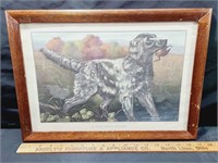 Antique Currier & Ives Well Bred Setter Print