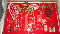 CASE LOT OF COSTUME JEWELRY, ETC. (35+)