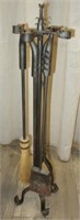 WROUGHT IRON FIREPLACE TOOLS